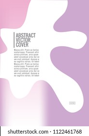 Cover design mockup. Gradient creative layout. Backdrop for corporate annual report, poster, magazine first page. Minimal leaflet, business flyer. Promotion concept card. A4 flat abstract cover