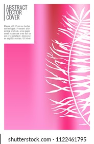 Cover design mockup. Gradient creative layout. Backdrop for corporate annual report, poster, magazine first page. Minimal leaflet, business flyer. Promotion concept card. A4 flat abstract cover