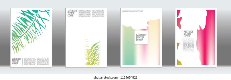 Cover design mockup. Gradient creative layout. Backdrop for corporate annual report, poster, magazine first page. Minimal leaflet, business flyer. Promotion concept card. A4 flat abstract art