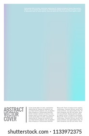 Cover design mockup. Gradient creative layout. Backdrop for corporate annual report, poster, magazine first page. Minimal leaflet, business flyer. Promotion concept card. A4 flat abstract cover