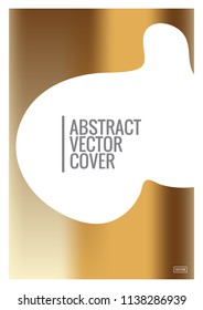 Cover design mockup. Gradient creative layout. Background for corporate annual report, poster, magazine first page. Minimal leaflet, business flyer. Promotion concept card. A4 flat geometric cover