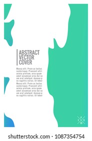 Cover design mockup. Notebook creative layout. Background for corporate annual report, poster, magazine first page. Minimal leaflet, business flyer. Promotion concept card. A4 flat abstract cover
