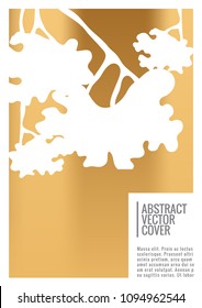 Cover design mockup. Notebook creative layout. Background for corporate annual report, poster, magazine first page. Minimal leaflet, business flyer. Promotion concept card. A4 flat abstract cover