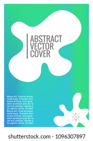 Cover design mockup. Notebook creative layout. Background for corporate annual report, poster, magazine first page. Minimal leaflet, business flyer. Promotion concept card. A4 flat abstract cover