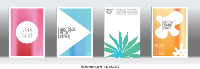 Cover design mockup. Notebook creative layout. Background for corporate annual report, poster, magazine first page. Minimal leaflet, business flyer. Promotion concept card. A4 flat abstract art