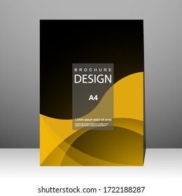 Diseño de portada moderno con fondo abstracto. para la portada. Informe anual. Plantilla de folleto, póster, catálogo. Promoción Simple Flyer. revista. Ilustración del vector