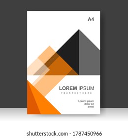 Diseño de carátula de fondo moderno. para portada. Informe anual. Plantilla de folleto, afiche, catálogo. Promoción simple de volante. de la barra Formato. Ilustración del vector