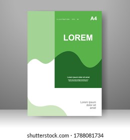 Diseño de carátula de fondo moderno. para portada. Informe anual. Plantilla de folleto, afiche, catálogo. Promoción simple de volante. de la barra Formato. Ilustración del vector