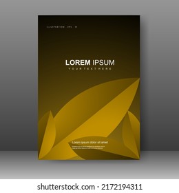 Diseño de carátula de fondo moderno. para portada. Informe anual. Plantilla de folleto, afiche, catálogo. Promoción simple de volante. de la barra Formato. Ilustración del vector