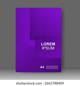 Cover Design modernen Hintergrund. für das Titelbuch. Jahresbericht Prospektvorlage, Poster, Katalog. Einfache Flyer-Promotion. Zeitschrift. Vektorgrafik