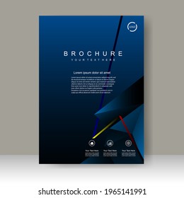 Cover design modern with blue Background. for the cover book. Annual report. Brochure template, Poster, catalogue. Simple Flyer promotion. magazine. Vector illustration