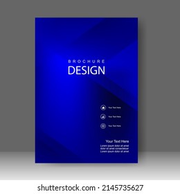 Cover design modern with blue Background. for cover book. Annual report. Brochure template, Poster, catalog. Simple Flyer promotion. magazine. Vector illustration