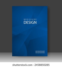 Cover design modern with blue Background. for cover book. Annual report. Brochure template, Poster, catalog. Simple Flyer promotion. magazine. Vector illustration