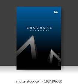 Cover design modern with Blue and Black Background. for cover book. Annual report. Brochure template, Poster, catalog. Simple Flyer promotion. magazine. Vector illustration
