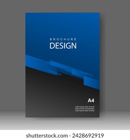 Cover design modern with blue speed Background. for cover book. Annual report. Brochure template, Poster, catalog. Simple Flyer promotion. magazine. Vector illustration