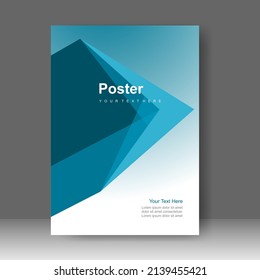 Cover Design Modern Blue White Background Stock Vector (Royalty Free ...