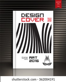Cover design. The modern concept of cover design in the polygonal style. Photorealistic vector image covers for books, notebooks, annual report. The optimum combination of graphics, text & free space