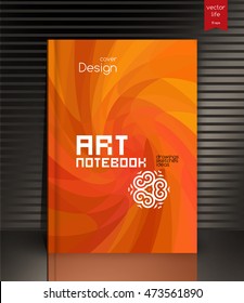 Cover design. The modern concept of design in the polygonal style. Cover for book, annual report, a notepad, a booklet.