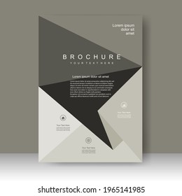 Cover design modern with grey Background. for the cover book. Annual report. Brochure template, Poster, catalogue. Simple Flyer promotion. magazine. Vector illustration
