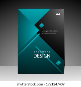 Cover design modern with light blue and gray Background. for cover book. Annual report. Brochure template, Poster, catalog. Simple Flyer promotion. magazine. Vector illustration