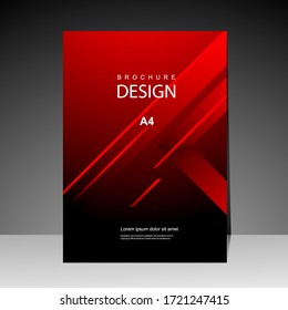 Cover design modern with red Background. for cover book. Annual report. Brochure template, Poster, catalog. Simple Flyer promotion. magazine. Vector illustration