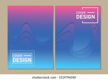
Cover design modern template paper cut design abstract background