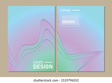 
Cover design modern template paper cut design abstract background