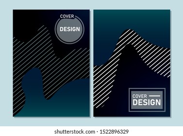 Cover design modern template paper cut design abstract background