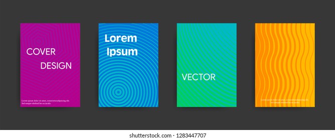 Cover design on dark background. Vector illustration suitable for flyers, brochures, banners.