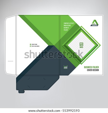 cover design paper folder business concept stock vector royalty