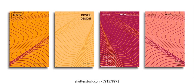 Cover design. Pastel colored lines.