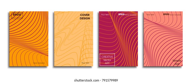Cover design. Pastel colored lines.
