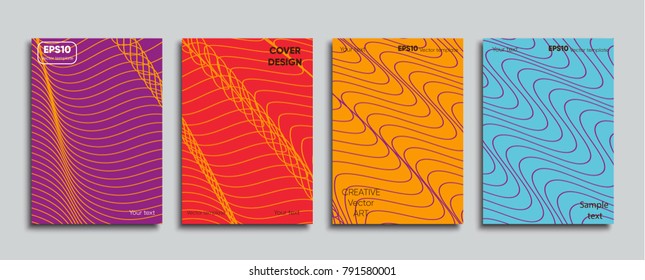 Cover design. Pastel colored lines.