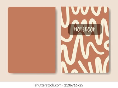 Cover design with pastel stripes. Hand drawn creative doodle lines. Colorful artistic background