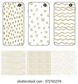 cover design for the phone, samples seamless patterns for your design