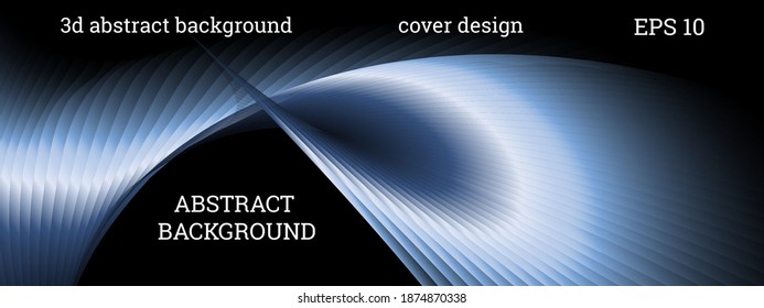 Cover design. Plates with colored metallic sheen, gradient. Creative background, wallpaper, magazine cover. EPS vector