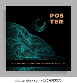 Cover design for portfolio, booklet, poster, book, magazine, folder, booklet, brochure, catalog. Vector template with graphic abstract texture.