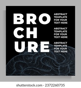 Cover design for portfolio, booklet, poster, book, magazine, folder, booklet, brochure, catalog. Vector template with graphic abstract texture.