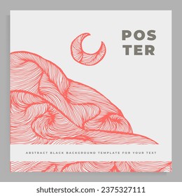 Cover design for portfolio, booklet, poster, book, magazine, folder, booklet, brochure, catalog. Vector template with graphic abstract texture.