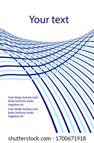 Diseño de portada. Plantilla de diseño positivo. Fondos creativos con ondas lineales de gradiente abstracto para crear un banner de moda, afiche.