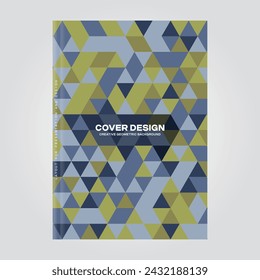 Cover design for presentations and advertising, creative layout of booklet cover, catalog, flyer, fashionable background for text and photo