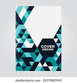 Cover design for presentations and advertising, creative layout of booklet cover, catalog, flyer, fashionable background for text and photo