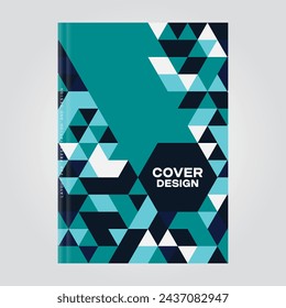 Cover design for presentations and advertising, creative layout of booklet cover, catalog, flyer, fashionable background for text and photo