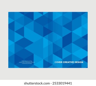 Cover design for presentations and advertising, creative layout of booklet cover, catalog, flyer, fashionable background for text and photo
