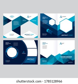 Diseño de portada para presentaciones, folletos, catálogo, estilo moderno abstracto, geometría
