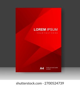 Cover design Red shape abstract modern background. for cover book , Annual report, Brochure template, Flyer, Poster, magazine. Vector illustration