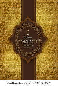 Cover design restaurant menu.