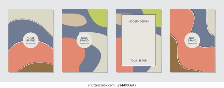 Cover design set. Collection of vertical templates. Geometric multicolored minimalist backgrounds. Topical design solution for brochure, catalogue, book, poster, flyer, invitation.