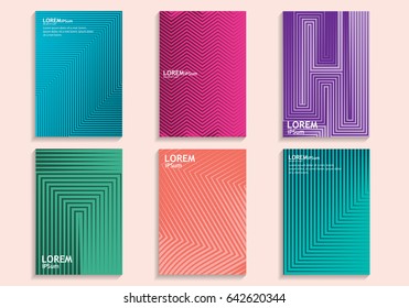 Cover design set isolated on background. For web site,poster,placard and promotion material. Also useful for flyer,leaflet and banner backdrop