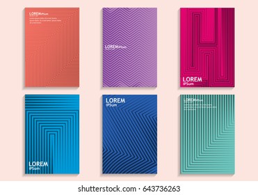 Cover design set isolated on background. For web site,poster,placard and promotion material. Also useful for flyer,leaflet and banner backdrop